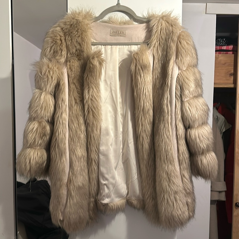 Faux fur coat